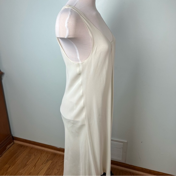 Eileen Fisher Ivory 100% Silk Slip Dress - Women’s Size Large - Picture 5 of 9